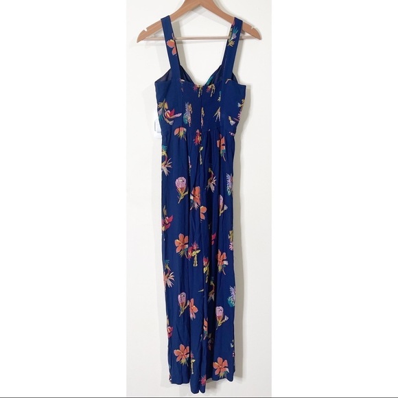Madewell Navy Plumeria Cutout Jumpsuit in Bird of Paradise Size 2 US - Picture 4 of 6